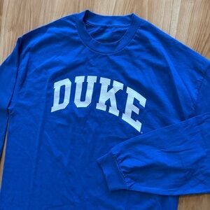 Heavyweight Duke University Blue Devils Long Sleeve Tee T Shirt- Men’s XL